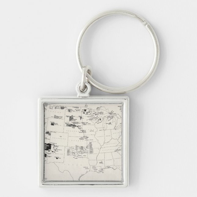 MAP: AMERICAN INDIANS 2 KEYCHAIN (Front)