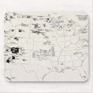 MAP: AMERICAN INDIANS 2 MOUSE PAD