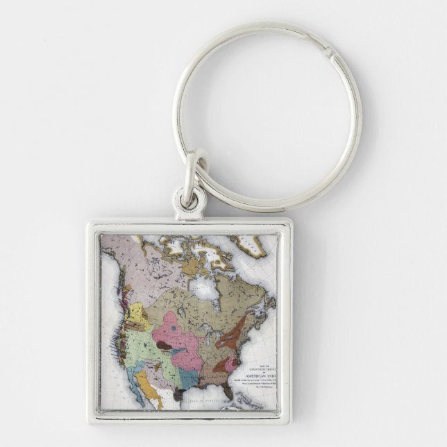MAP: AMERICAN INDIANS 3 KEYCHAIN (Front)