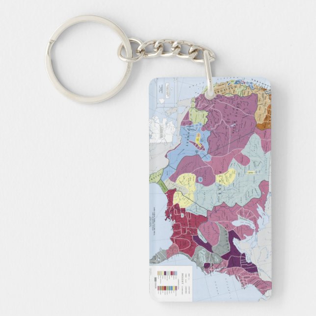 MAP: AMERICAN INDIANS KEYCHAIN (Front)