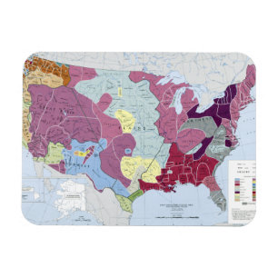 MAP: AMERICAN INDIANS MAGNET