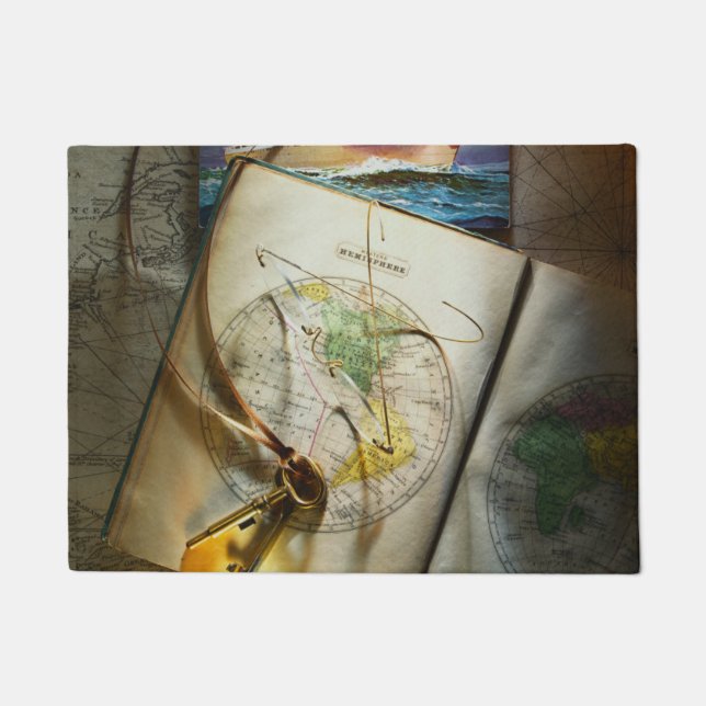 Map And Compass Doormat (Front)