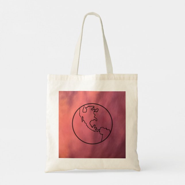 Map and Compass Tote Bag (Back)