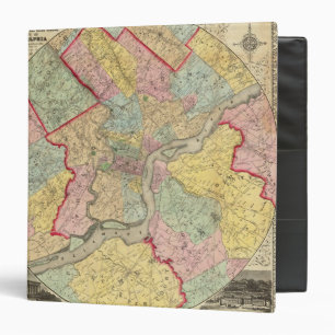 Map Around The City Of Philadelphia Binder
