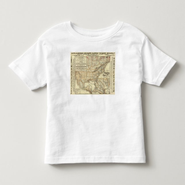 Map Atlantic Coast Line Toddler T-shirt (Front)