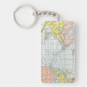 MAP: ATLANTIC VOYAGES KEYCHAIN