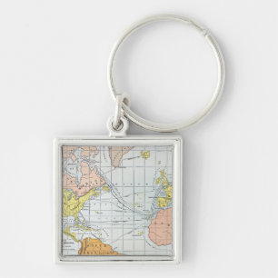MAP: ATLANTIC VOYAGES KEYCHAIN
