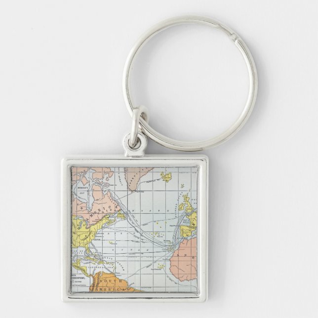 MAP: ATLANTIC VOYAGES KEYCHAIN (Front)