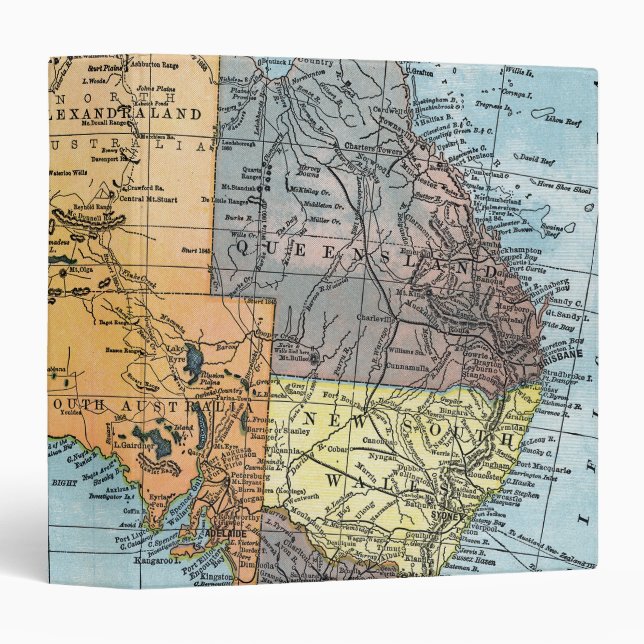 MAP: AUSTRALIA, c1890 Binder (Front/Spine)