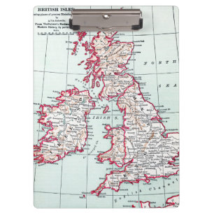 MAP: BRITISH ISLES, c1890 Clipboard