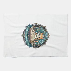 Map Cartography Cat Funny Cat Lover Design - Map C Kitchen Towel