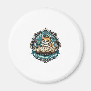 Map Cartography Cat Funny Cat Lover Design - Map C Magnet