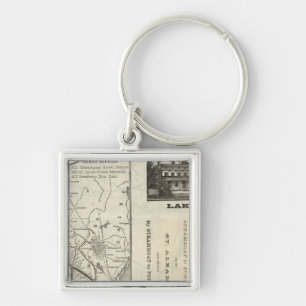 Map Central Vermont Railroad Keychain