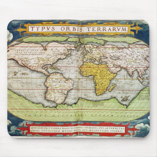 Map charting Sir Francis Drake's Mouse Pad (Front)