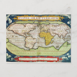 Map charting Sir Francis Drake's Postcard