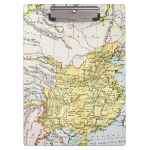 MAP: CHINA, 1910 CLIPBOARD