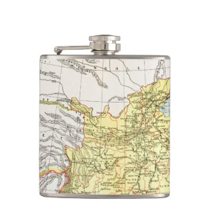 MAP: CHINA, 1910 HIP FLASK