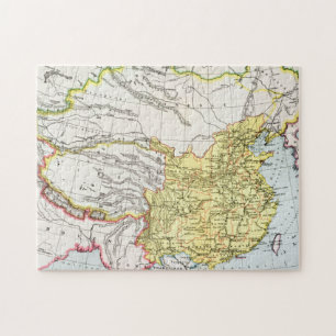 MAP: CHINA, 1910 JIGSAW PUZZLE