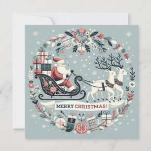 Map, Christmas Invitation