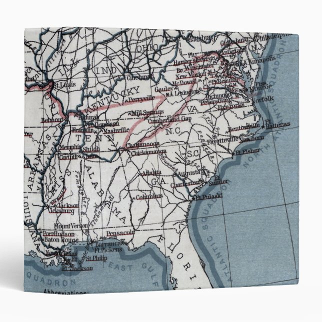 MAP: CIVIL WAR, 1861 BINDER (Front/Spine)