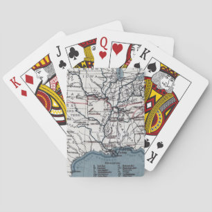 MAP: CIVIL WAR, 1861 PLAYING CARDS