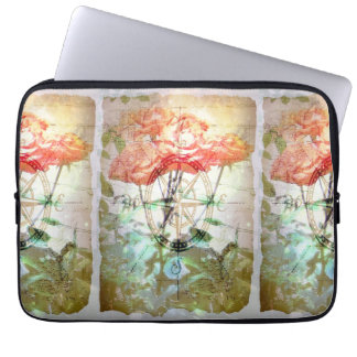 Map, Compass, Roses Laptop Sleeve