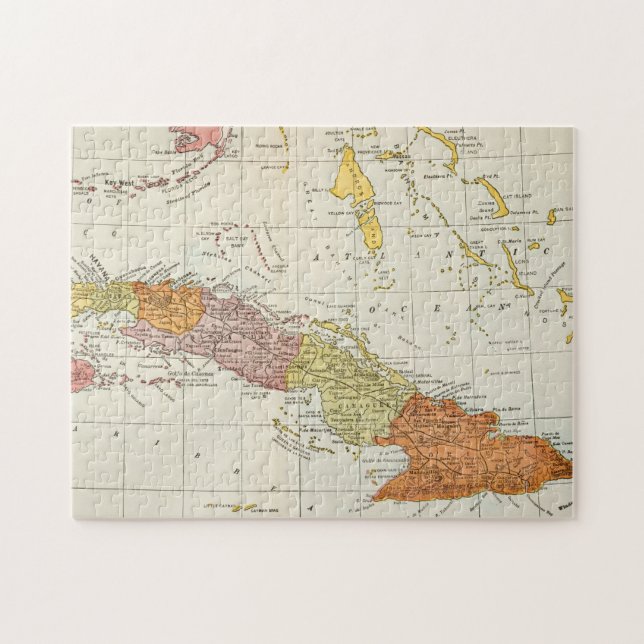 MAP: CUBA, 1900 JIGSAW PUZZLE (Horizontal)