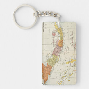 MAP: CUBA, 1900 KEYCHAIN