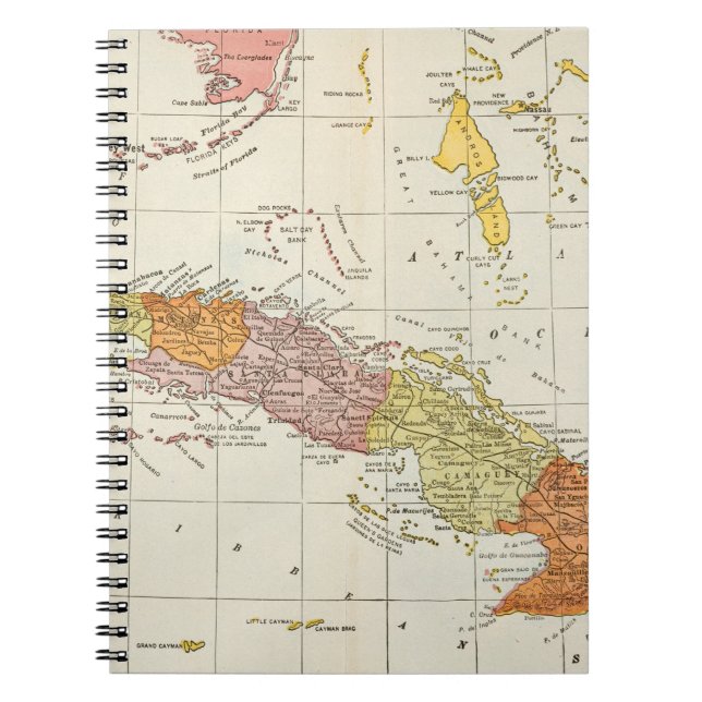 MAP: CUBA, 1900 NOTEBOOK (Front)