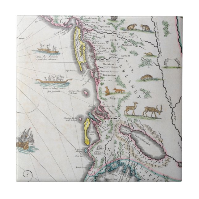 Map Depicting the East Coast Tile (Front)