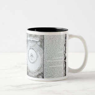 Map Depicting the Ptolemaic Two-Tone Coffee Mug