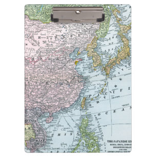 MAP: EAST ASIA, 1907 CLIPBOARD