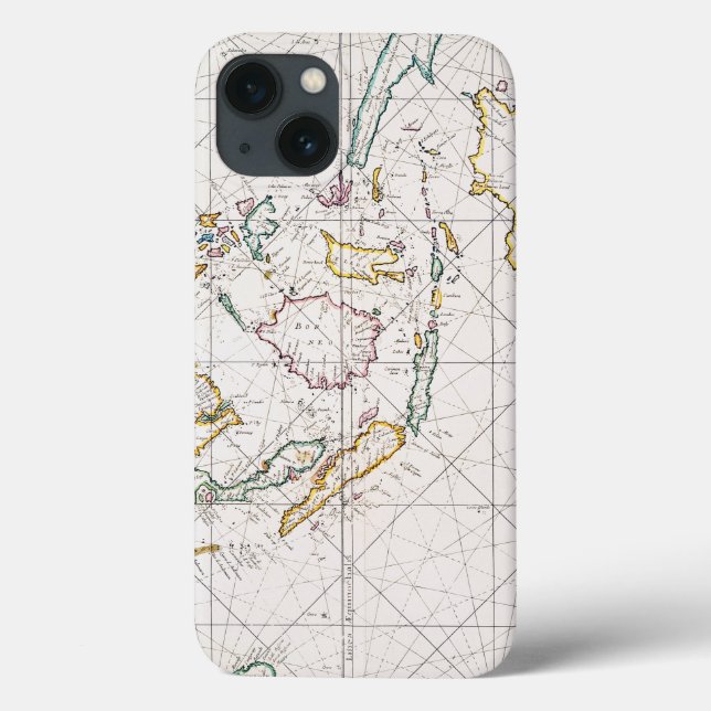 MAP: EAST INDIES, 1670 Case-Mate iPhone CASE (Back)