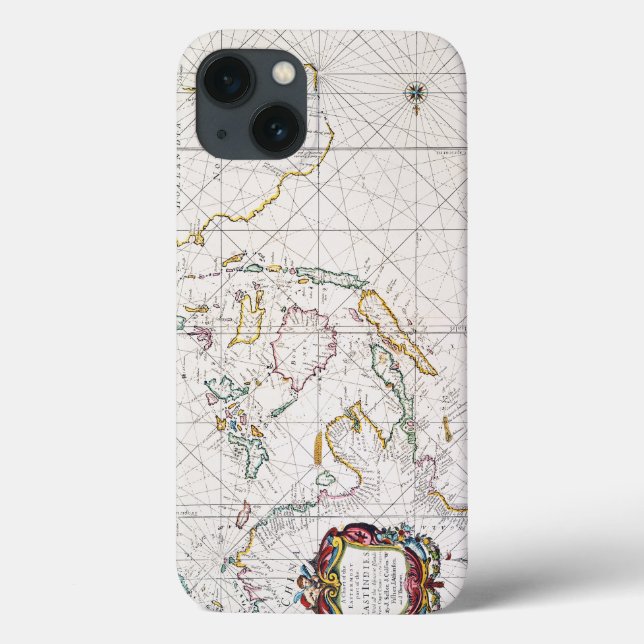 MAP: EAST INDIES, 1670 Case-Mate iPhone CASE (Back)