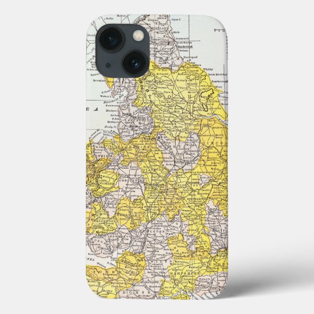 MAP: ENGLAND & WALES Case-Mate iPhone CASE (Back)
