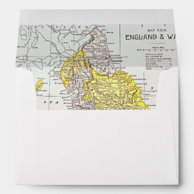 MAP: ENGLAND & WALES ENVELOPE (Back (Bottom))