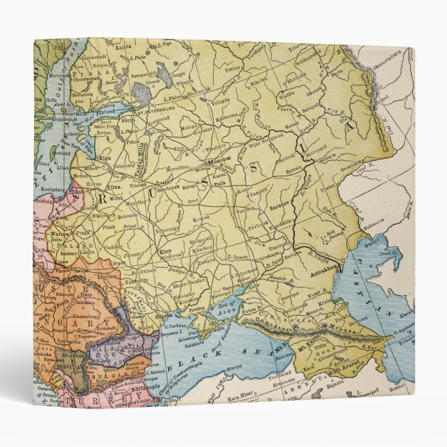 MAP: EUROPE, 1885 BINDER (Front/Spine)