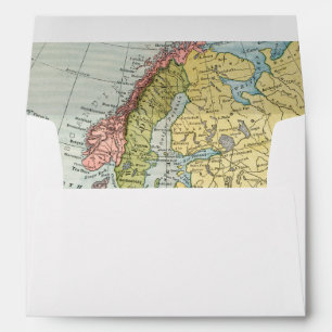 MAP: EUROPE, 1885 ENVELOPE