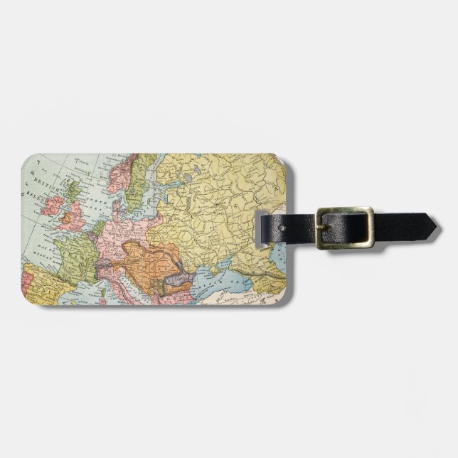 MAP: EUROPE, 1885 LUGGAGE TAG (Front Horizontal)