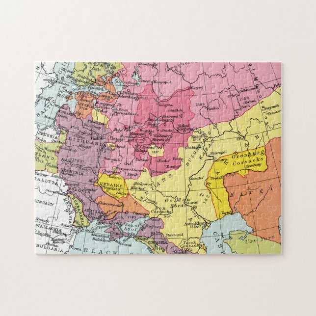MAP: EXPANSION OF RUSSIA JIGSAW PUZZLE (Horizontal)