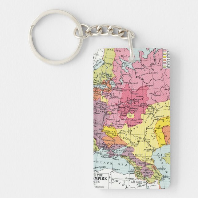 MAP: EXPANSION OF RUSSIA KEYCHAIN (Front)