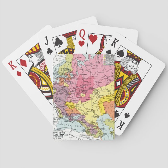 MAP: EXPANSION OF RUSSIA PLAYING CARDS (Back)