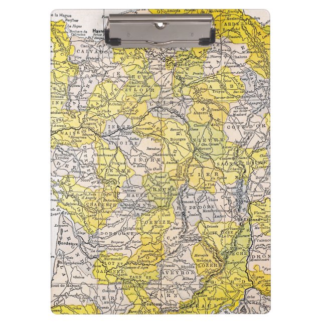 MAP: FRANCE CLIPBOARD (Front)