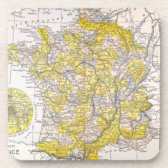 MAP: FRANCE COASTER (Front)