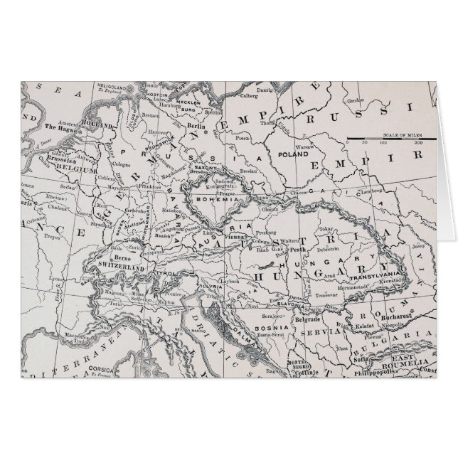 MAP: GERMANY AND AUSTRIA (Front Horizontal)