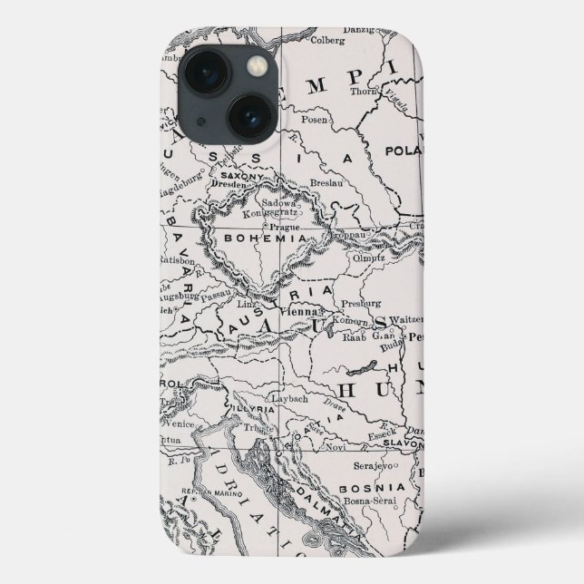 MAP: GERMANY AND AUSTRIA Case-Mate iPhone CASE (Back)