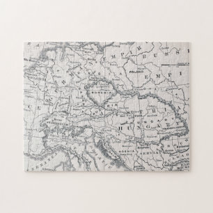 MAP: GERMANY AND AUSTRIA JIGSAW PUZZLE