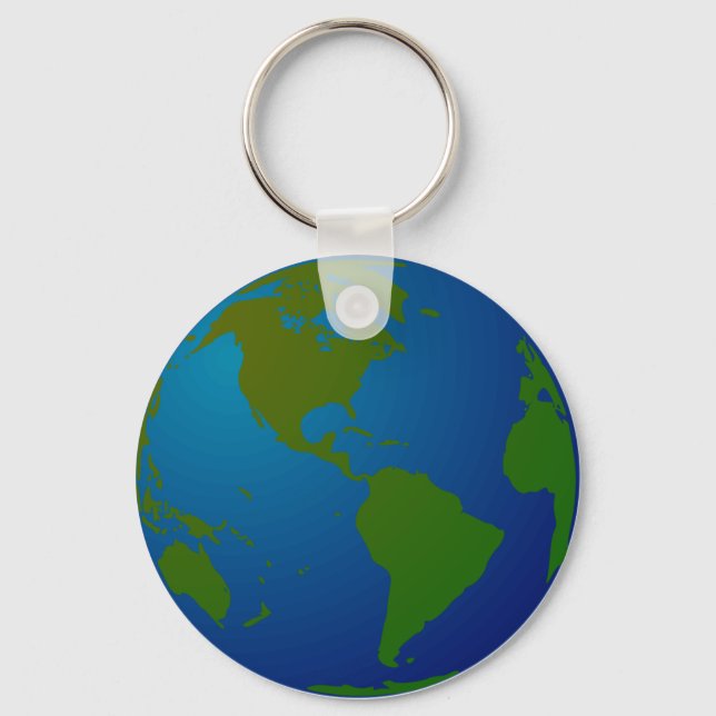 Map/Globe Keychain (Front)