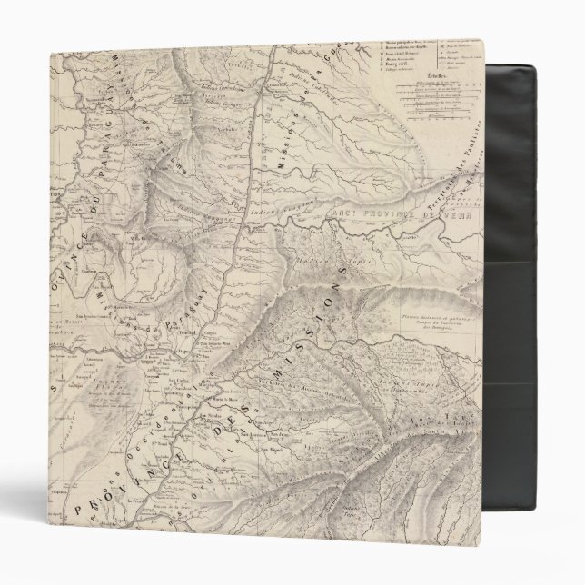 Map hist, Prov Missions, Jesuit institution Binder (Front/Inside)