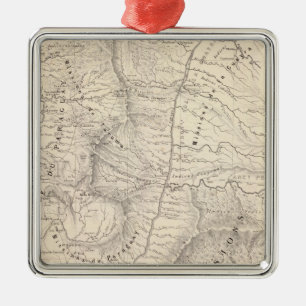 Map hist, Prov Missions, Jesuit institution Metal Ornament